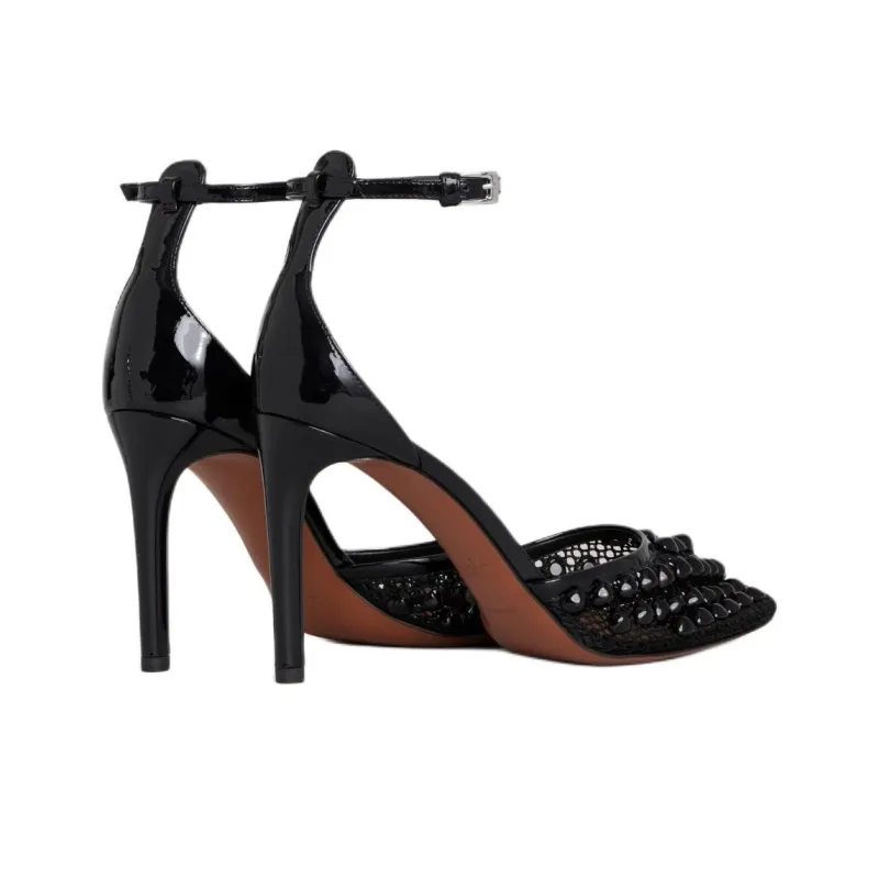 Alaia Slim Heel High Heels 9cm Women's Black-3