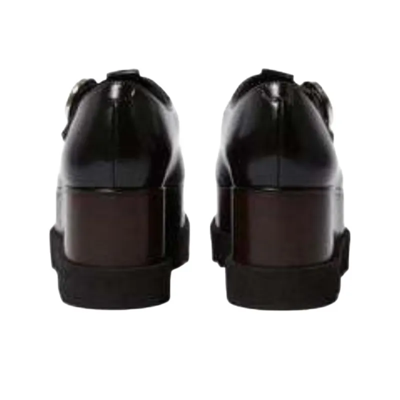 Stella McCartney Elyse Casual Single Shoes 8cm Women's Black-4
