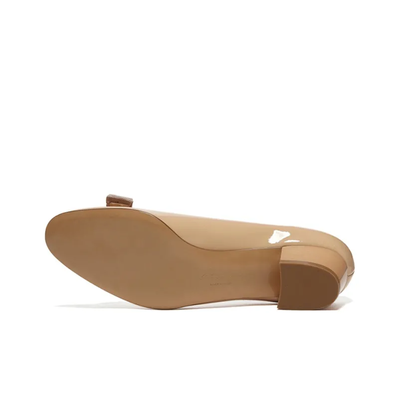 Ferragamo Vara High Heels Women's Nude-4