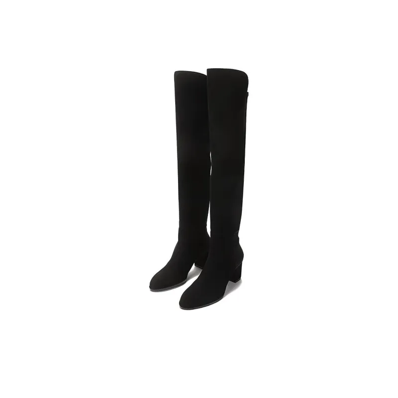 stuart weitzman Stuart 75 Thigh-high Suede Boots-2