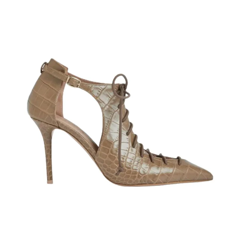Malone Souliers Montana 85mm Lace-up Pumps-1