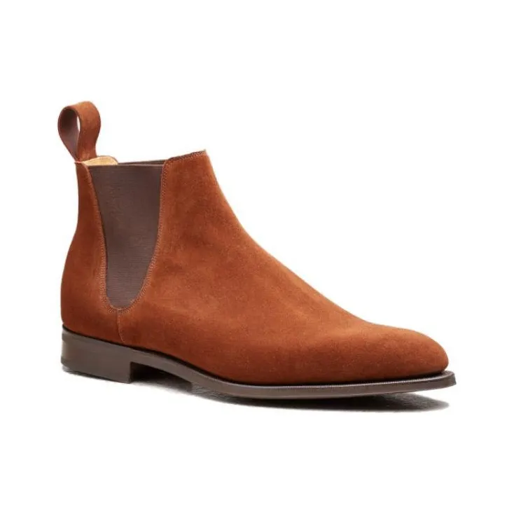 Edward Green Short Chelsea Boots Men's Brown-2