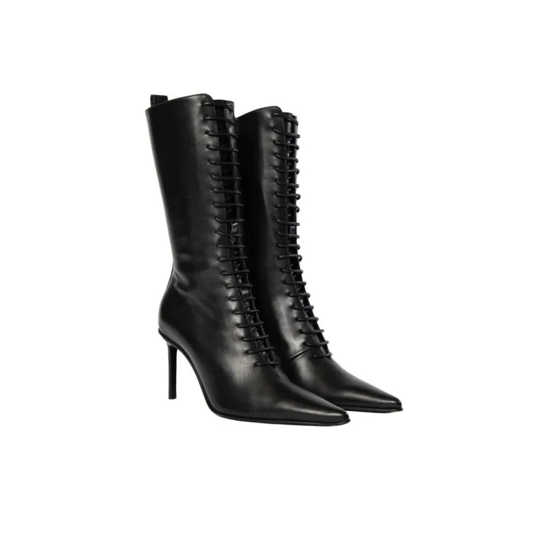 Ann Demeulemeester Casey Ankle Boots 8cm Women's Black-2