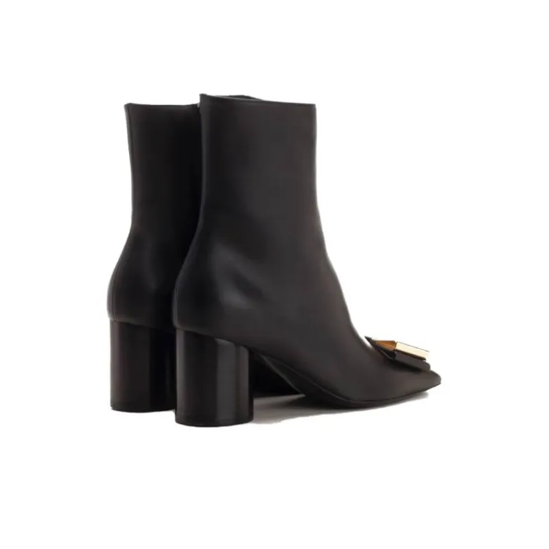 FERRAGAMO 60mm Bow-detail Ankle Boots-3