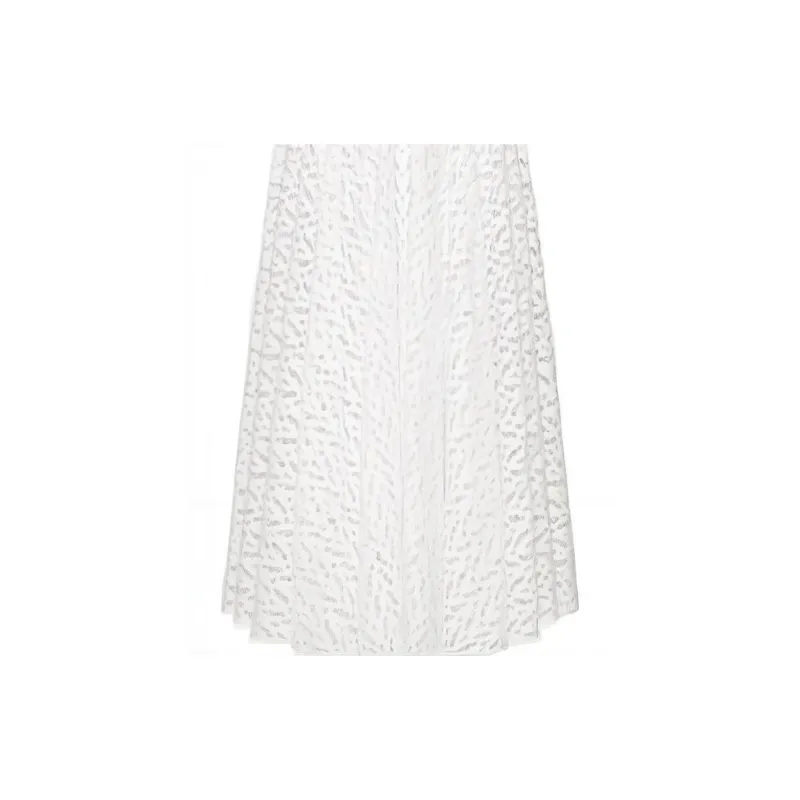 Valentino Short Sleeved Dresses Women's White-4