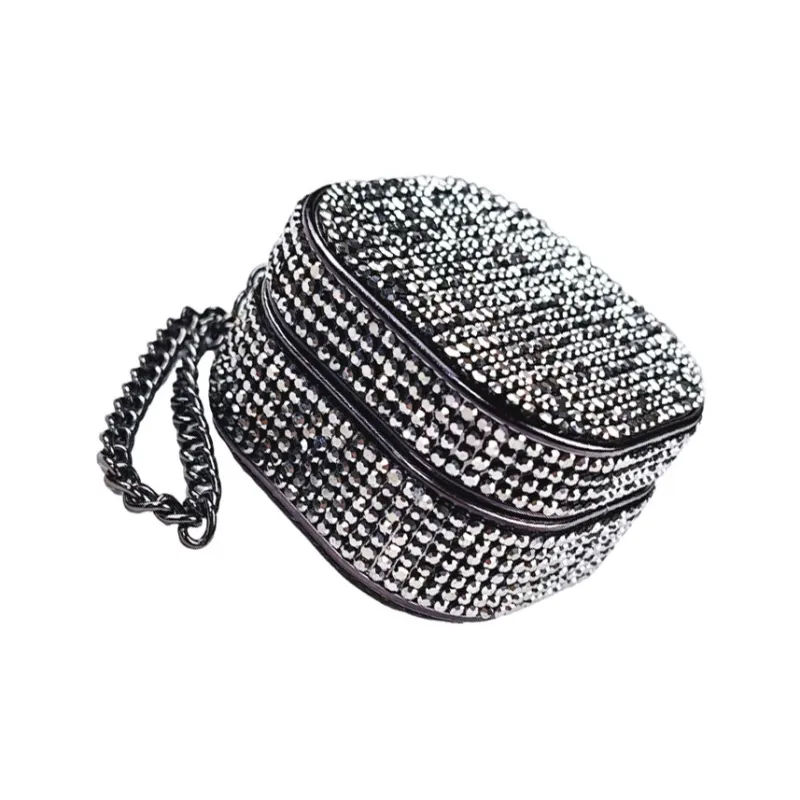 Baohuguang Compatible With Galaxy Buds 2/FE/Pro TPU Luxury Square Diamond High Value Fully Enclosed Headphone Cases-4