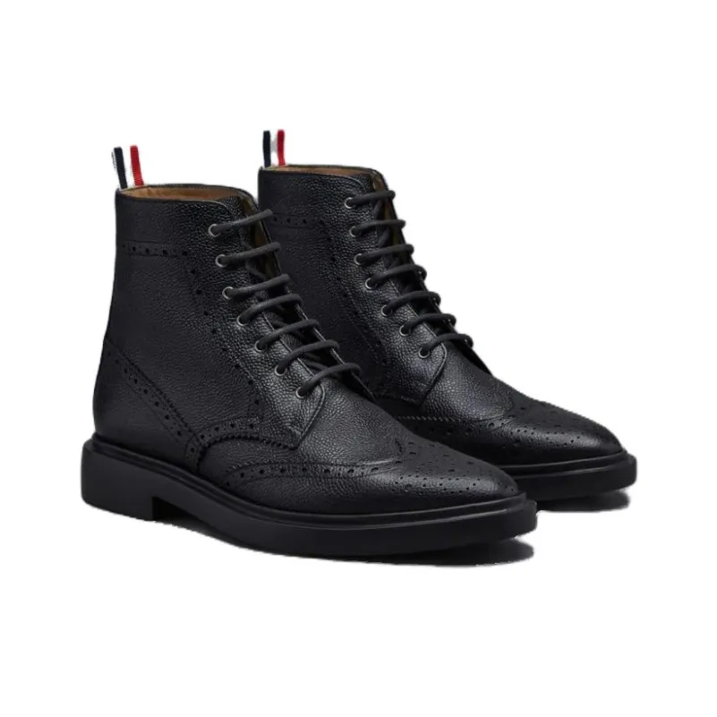 THOM BROWNE Brogue Lace-Up Boots Women's-2