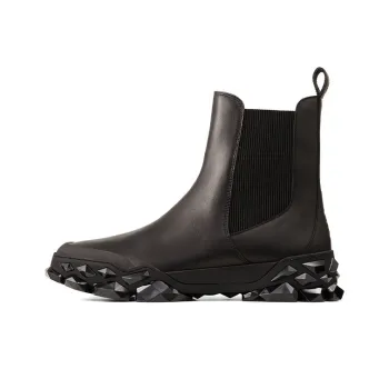 Jimmy Choo Diamond X Chelsea Short Chelsea Boots Men's Black