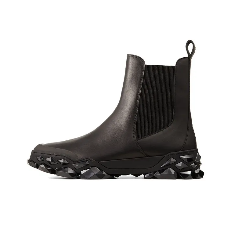 Jimmy Choo Diamond X Chelsea Short Chelsea Boots Men's Black-0