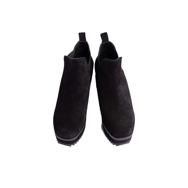 Pedro García Faustine Ankle-Length Chelsea Boots 6cm Women's Black-3