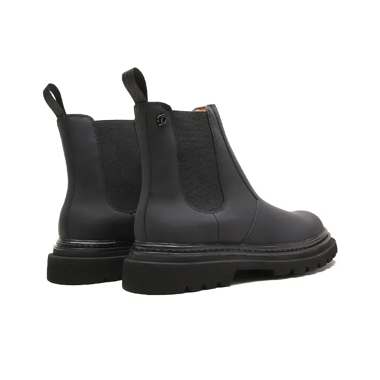 S. T.DUPONT Short Chelsea Boots 4cm Men's Black-3