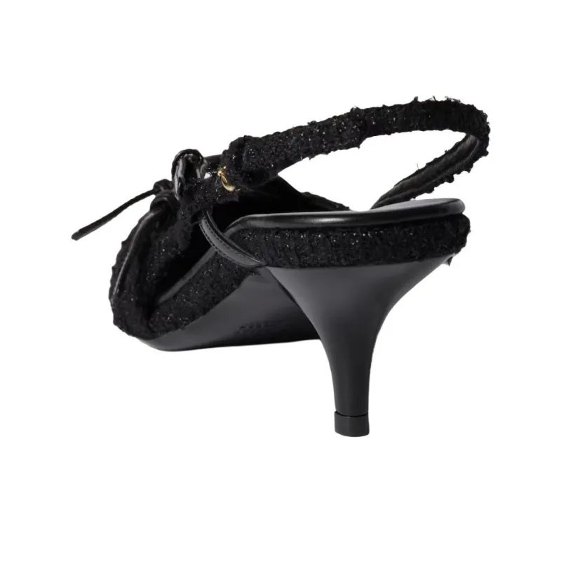 MIU MIU Slim Heel High Heels 5.5cm Women's Black-4