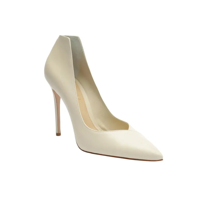Schutz Arlette Slim Heel High Heels 10.5cm Women's White-2