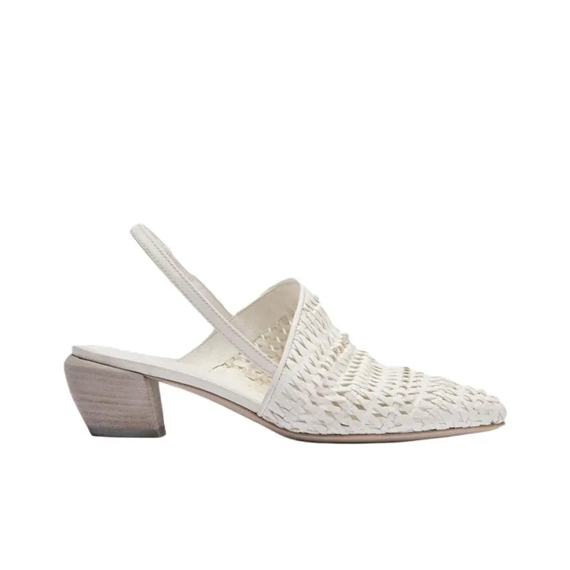 Officine Creative Sally Chunky Heel High Heels Women's White-1
