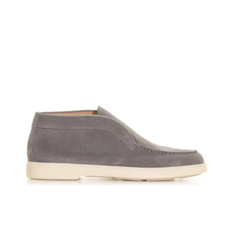 Santoni Round Toe Slip On Loafers Women's-1