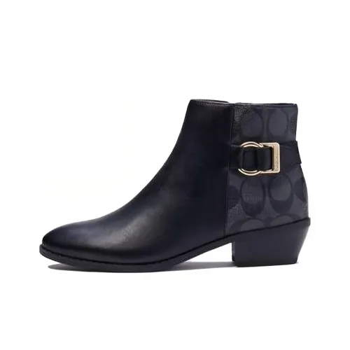 COACH Dany Ankle Boots Women's Black
