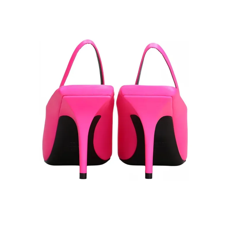 Balenciaga Knife Slim Heel High Heels Women's Pink-3