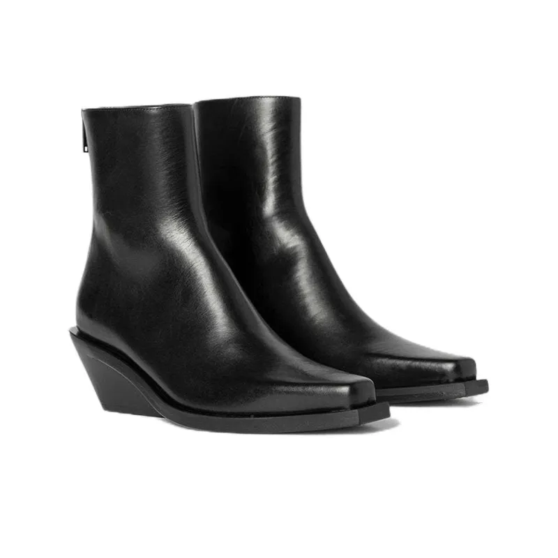 Ann Demeulemeester Rumi Cowboy Ankle Boots-2