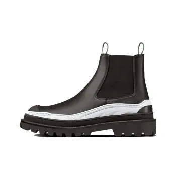 Sacai x DIOR Ankle Length Chelsea Boots Men's Black