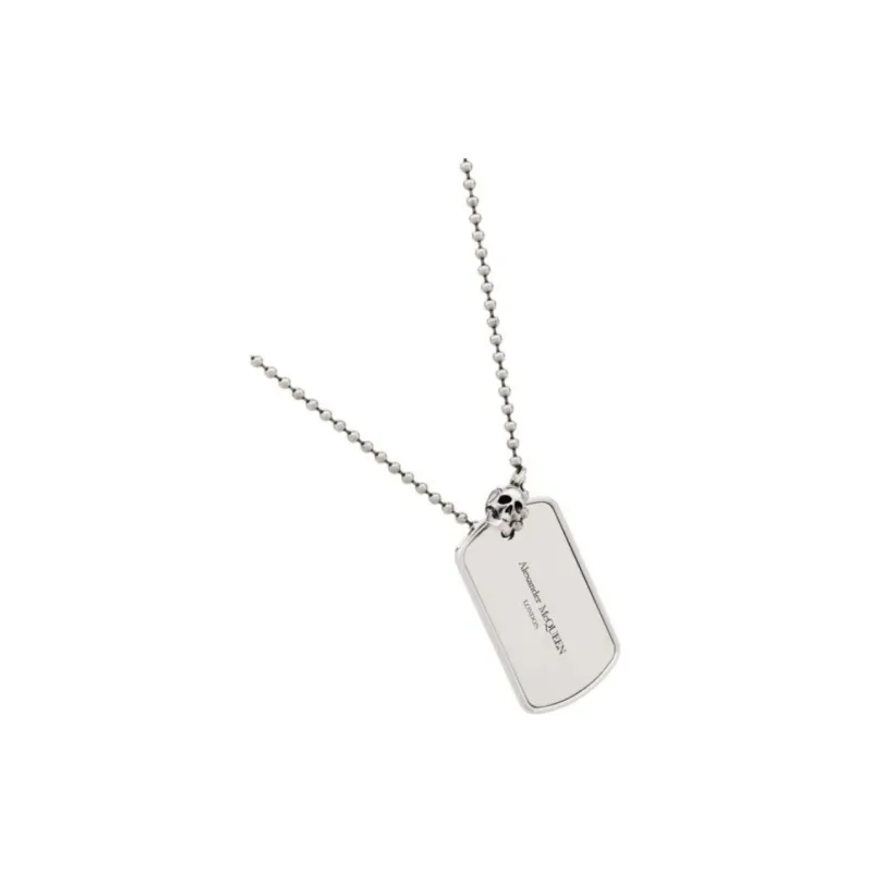 Alexander McQueen Necklaces Unisex Silver-3