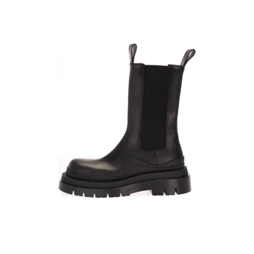 Bottega Veneta Tire Chelsea Crew Chelsea Boots Women's Black