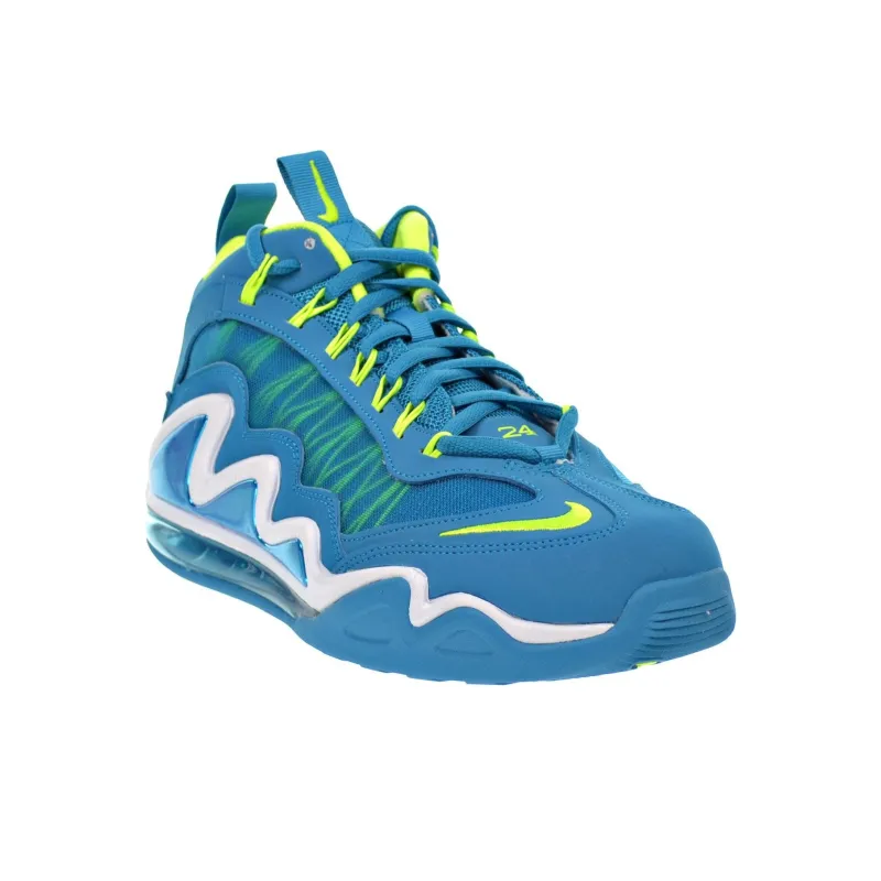 Nike Air Max 360 Anti-Slip Wear-Resistant High-Top Casual Running Shoes Men's Blue White-2