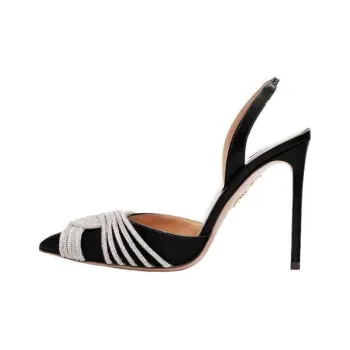 AQUAZZURA Gatsby Slim Heel High Heels 10.5cm Women's Black