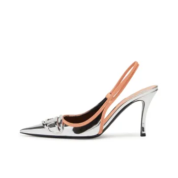 DIESEL D-Venus Slim Heel High Heels Women's Silver