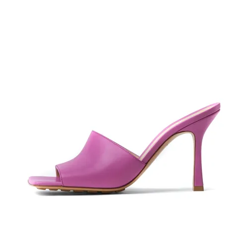 Bottega Veneta Stretch Slim Heel High Heels Women's Pink Purple