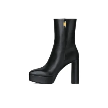 Givenchy Women's G Lock Platform Ankle Boot 'Black'