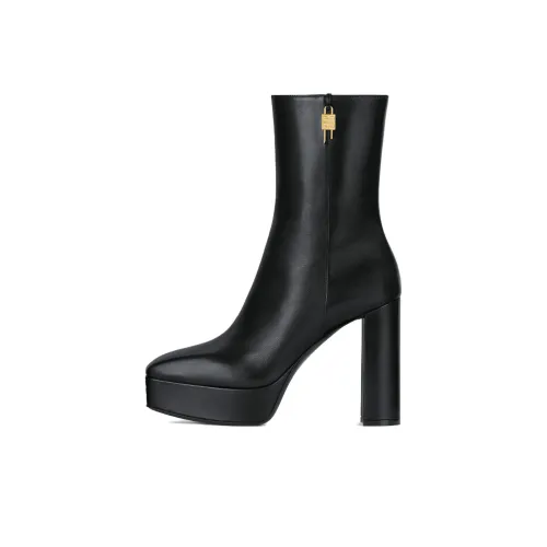Givenchy Women's G Lock Platform Ankle Boot 'Black'