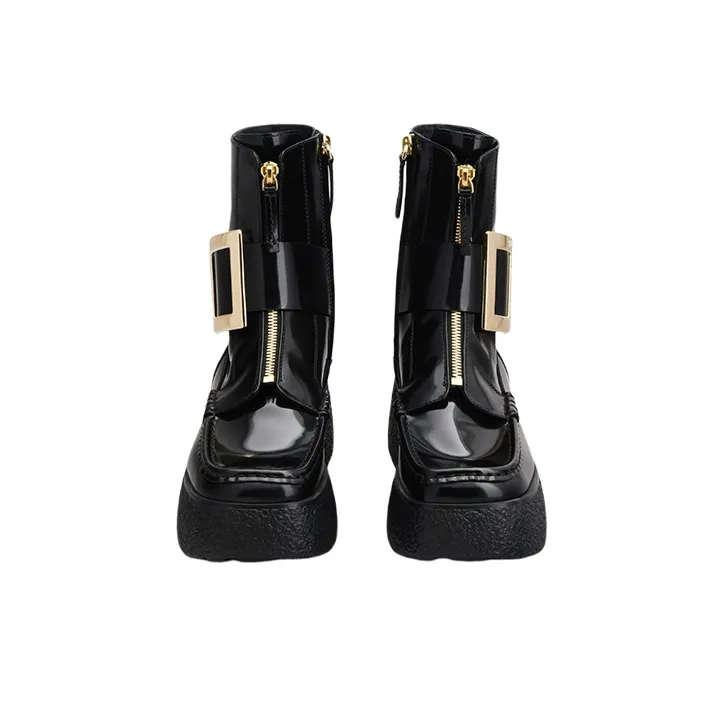 Roger Vivier Viv' Rangers Ankle Boots 4cm Women's Black-2