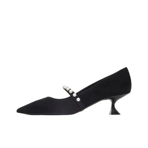 Stuart Weitzman/SW Slim Heel High Heels 5cm Women's Black