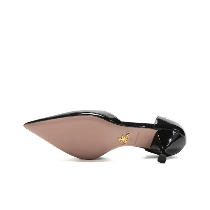 PRADA Slim Heel High Heels 6.5cm Women's Black-5