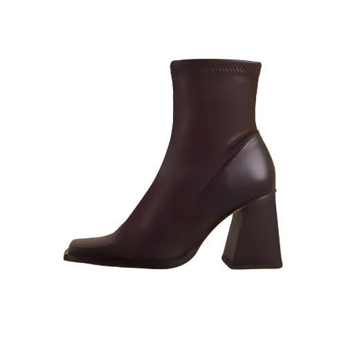 ALOHAS Clover Ankle boots Silver 9cm Women's Brown