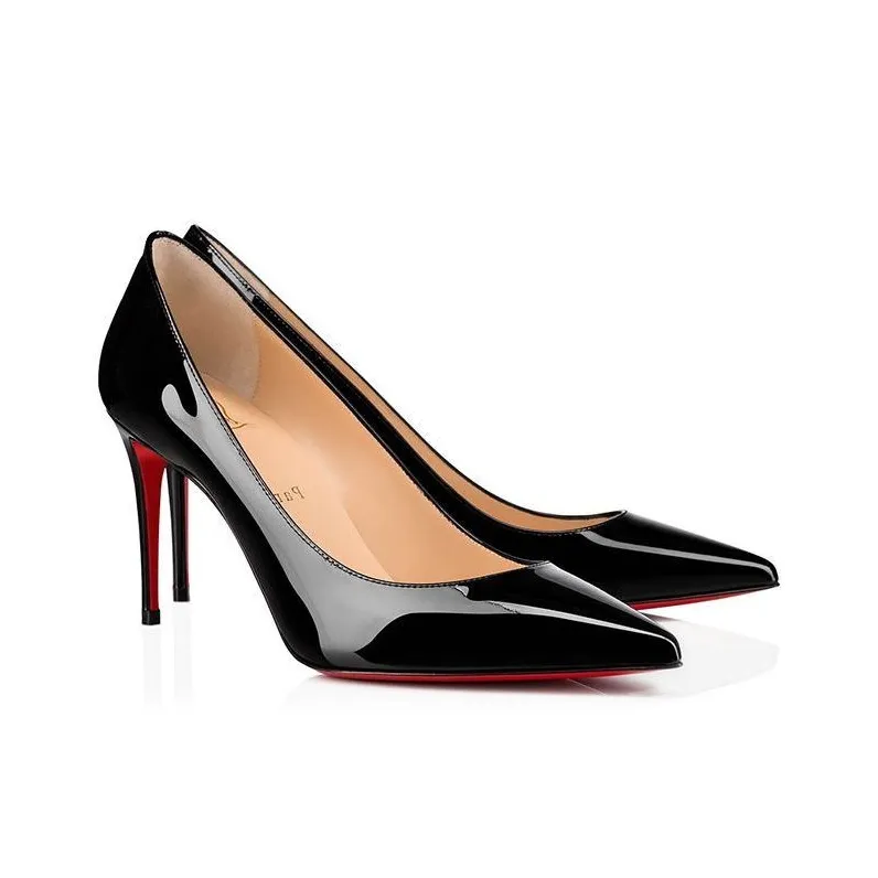 Christian Louboutin Kate 85mm Pump Black Patent Leather Women's-3