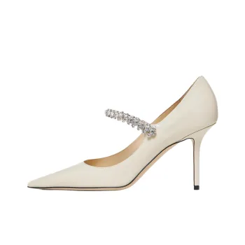 Jimmy Choo Bing Slim Heel High Heels 8.5cm Women's Linen