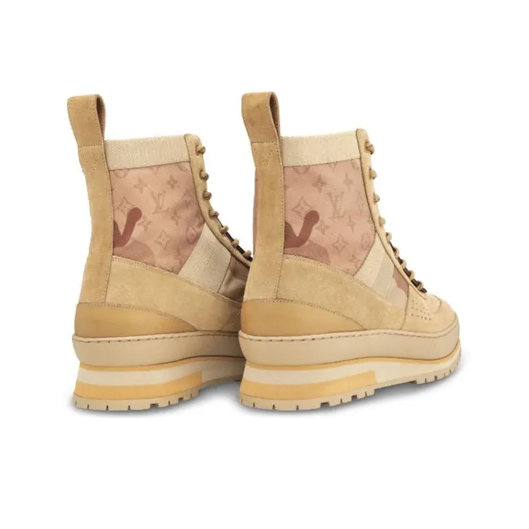 LOUIS VUITTON Harlem Martin Boots Men Yellow-2