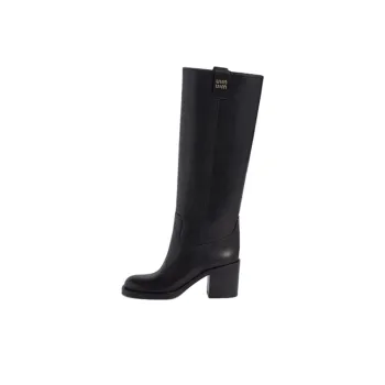 MIU MIU Knee high Boots 7.5cm Women's Black
