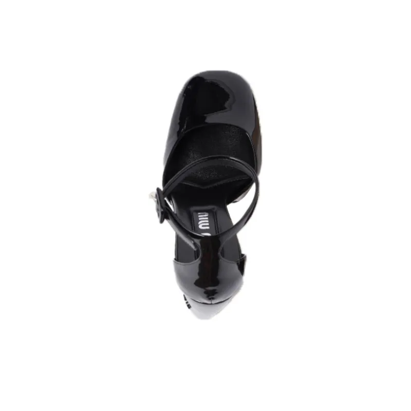 MIU MIU Patent-leather Platform Pumps-4