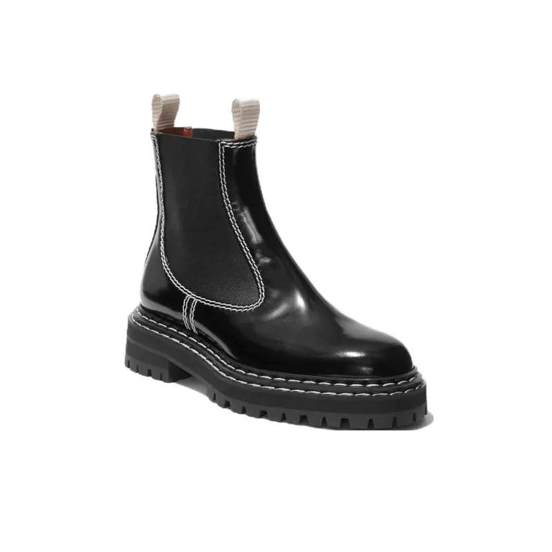 PROENZA SCHOULER Polished Leather Chelsea Boots-2