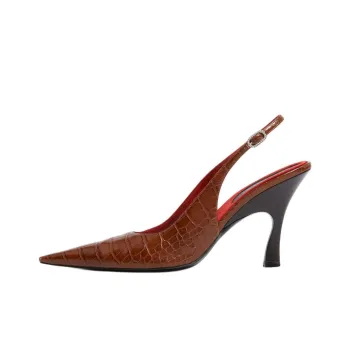 Stella McCartney Elsa Spool Heel High Heels 9cm Women's Brown