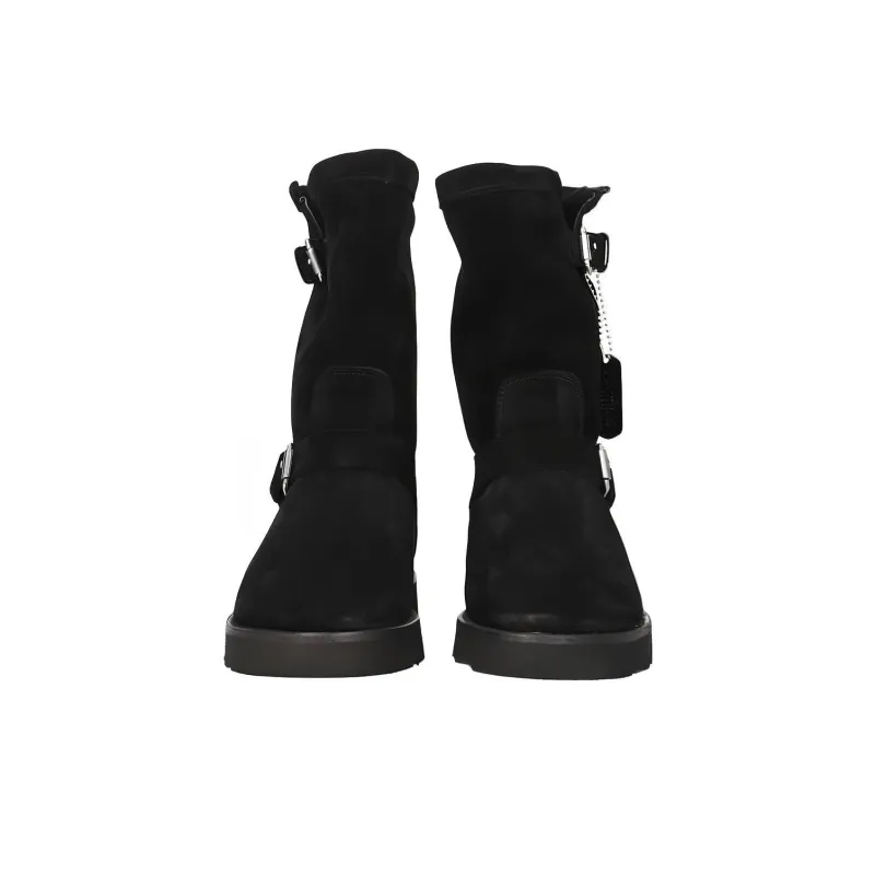 KENZO Buckle-detail Suede Boots-3