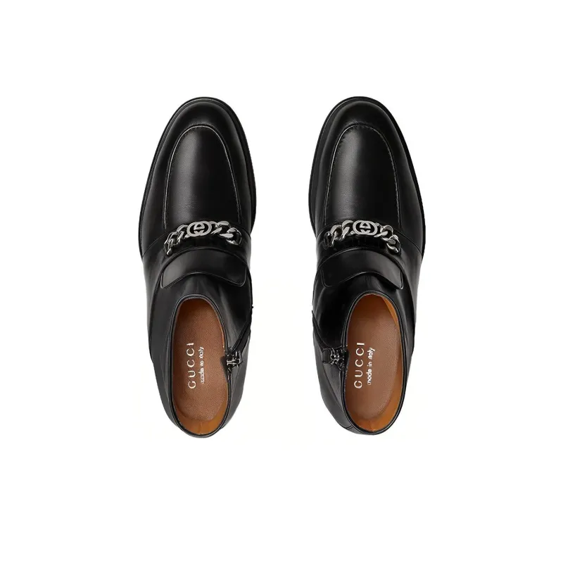 GUCCI Ankle Boots Men Black-3