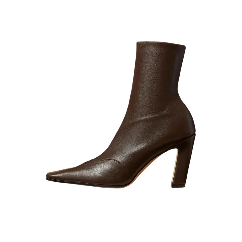 KHAITE Ankle Boots Women's Umber-0