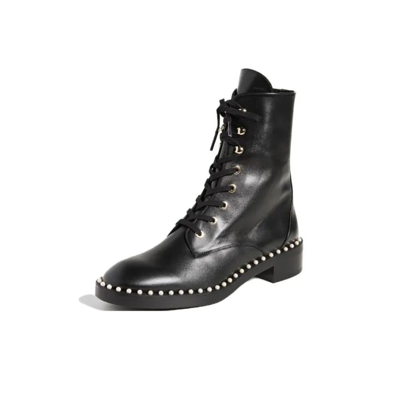 Stuart Weitzman/SW Crew Martin Boot Women's Black-4