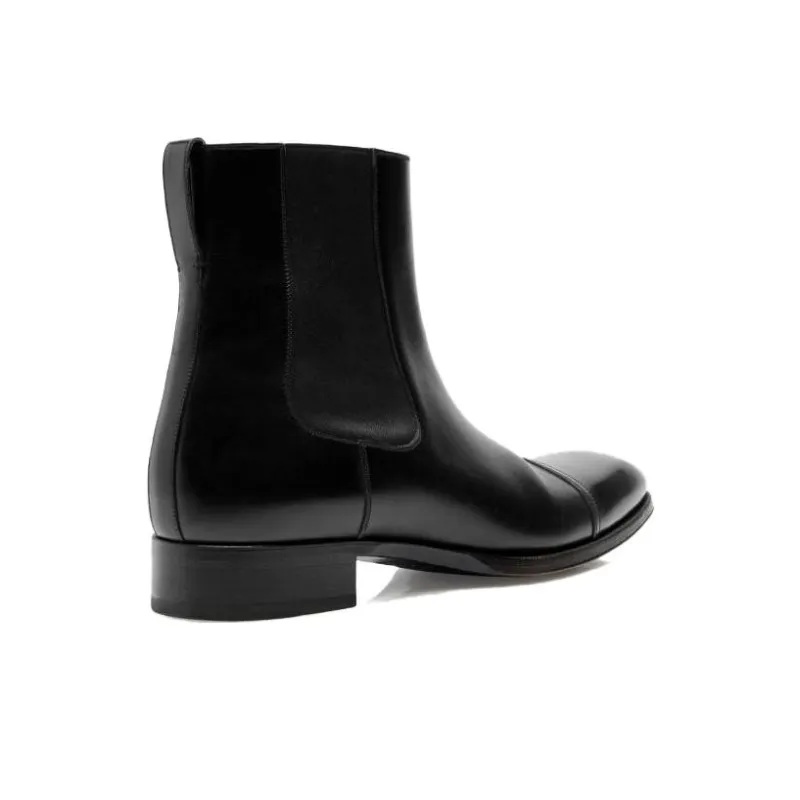 TOM FORD Edgar Leather Chelsea Boots-4