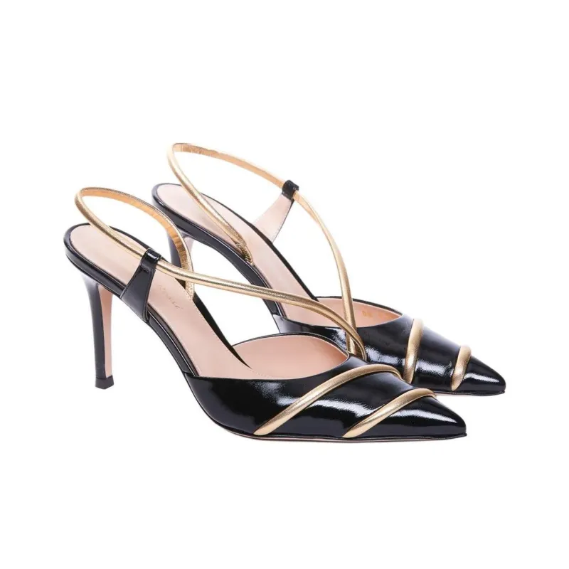 GIANVITO ROSSI Slim Heel High Heels 8.5cm Women's Black-2
