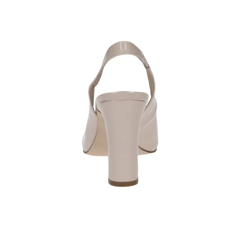 CAPRICE Twiggy Chunky Heel High Heels 8.5cm Women's Beige-5