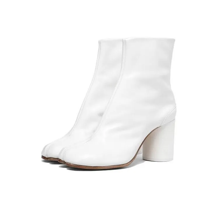 Maison Margiela Tabi Ankle Boots Women's Pure White-2